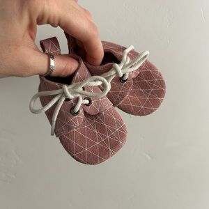 Pink Geometric Kids Shoes